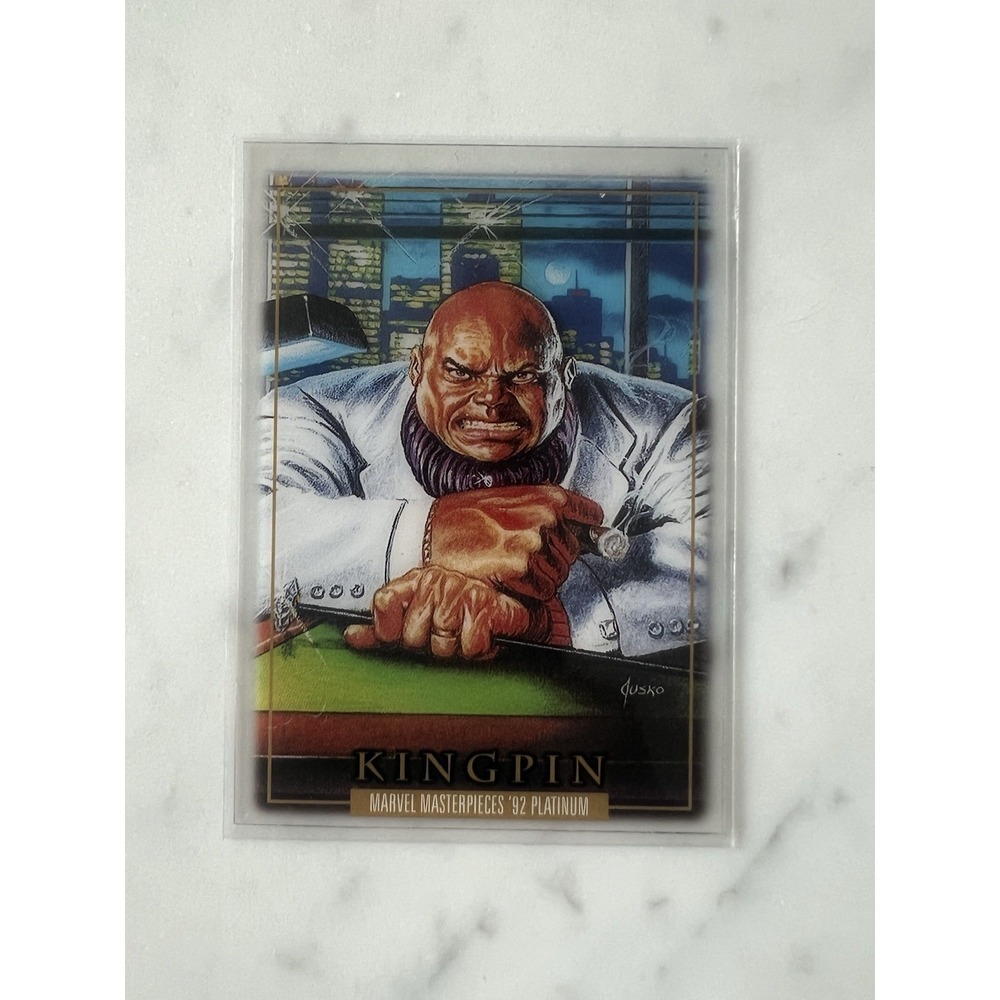 2024 Upper Deck Marvel Masterpieces '92 Platinum Kingpin Clear Cut‎ #43